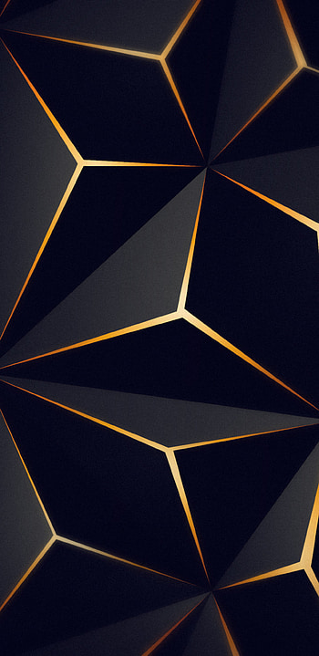 Triangle Solid Black Gold Samsung Galaxy Note 9, 8, S9, S8, S Q , , Background, and HD phone wallpaper