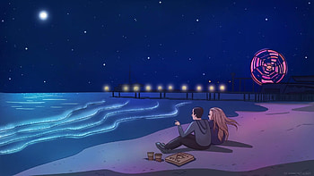 You & Me. Lofi Beats. Cartoon animation drawing, Animated love , Animated drawings, Lofi Couple HD wallpaper
