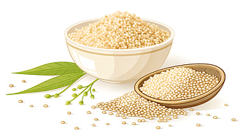 Quinoa Grains Close-Up, quinoa, bowl HD wallpaper