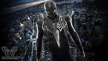 Symbiote Spiderman - The Amazing Spiderman Black Suited , rhino, hob goblin, evil sp, peter parker, symbiote spidey, gwen stacy, symbiote spiderman, the amazing spiderman 2012, tobey maguire, mac gargan, andrew garfiled, spiderman with no mercy, carnage, spiderman 2004, spiderman 2002, sandman, the amazing spiderman , cletues kessedy, spiderman 2006, flint marco, venom , aunt may, symbiote spiderman , black suited spiderman , scorpian, spiderman 1 2 3, kingpi, green goblin, carnage , uncle ben, eddie brock HD wallpaper