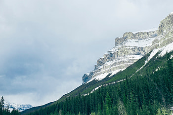 Nature, Trees, Mountains, Snow, Vertex, Top HD wallpaper