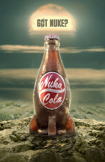 Nuka Cola, Pepsi Cola, Nintendo, steampunk, rocket, Coca Cola, bottle, Fallout, alien, nuke, Energy Drink, Pc, America, Monster, sci-fi, Xbox, Playstation, EA, Soda, USA, fantasy, soft drink, Fanta, Sega, drink, Atari, spaceship, Quantum, post apocalyptic, liquid, Dr Pepper, atom, Red Bull HD phone wallpaper