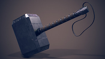 Radek Hrabal, Mjolnir, Thor's Hammer HD wallpaper