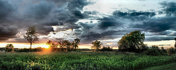 Landscape, Sunset, Clouds HD wallpaper