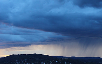 Nature, Rain, Night, Shine, Light, Fog HD wallpaper