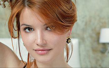 Beautiful Red Head Face, gorgeous, face, beautiful, red HD wallpaper