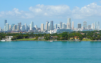 Miami Skyline, Travels, Landscapes cityscapes towns, Skyscrapers Miami HD wallpaper