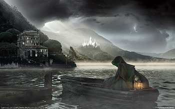 Dark Fantasy Landscape HD wallpaper