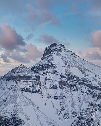 Winter, Nature, Clouds, Mountain, Vertex, Top, Snow Covered, Snowbound HD phone wallpaper