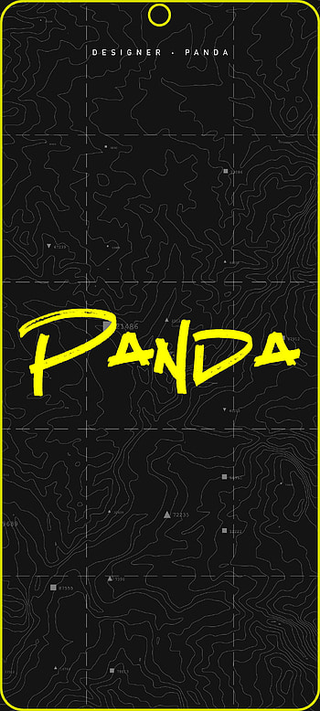 PANDA, topografic, black, cod, gamer, yello, warzone HD phone wallpaper