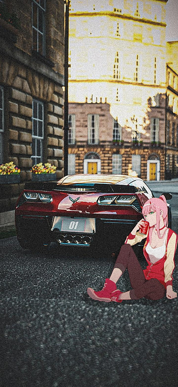 Zero-two 001, automotive lighting, zero, vehicle registration plate, car, two HD phone wallpaper