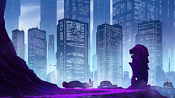 Singapore Vibes , synthwave, artist, artwork, digital-art, artstation HD wallpaper