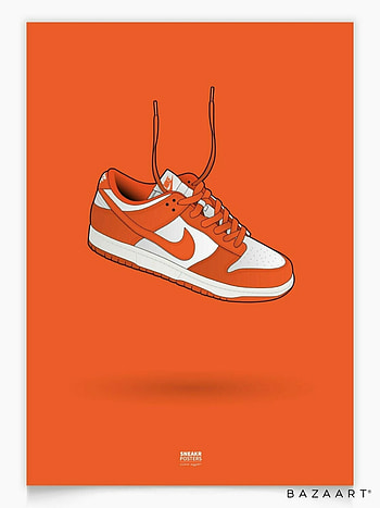 Nike Dunk Low, orange, footwear HD phone wallpaper