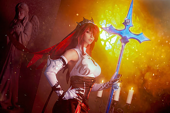 Rosaria Genshin Impact Cosplay , genshin-impact, games, 2021-games, cosplay HD wallpaper