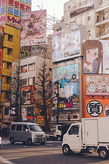 Japan Street, anime, japan HD phone wallpaper