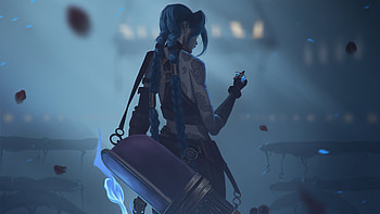 Jinx Arcane , arcane, netflix, jinx-league-of-legends, tv-shows, league-of-legends, artstation HD wallpaper