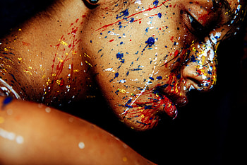 Paint Face, face, Paint, girl, women HD wallpaper