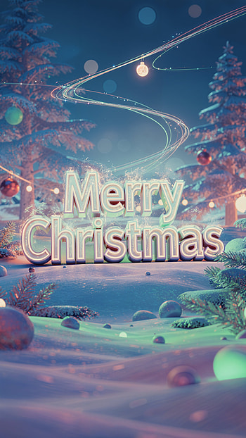 Christmas, winter, greeting card HD phone wallpaper