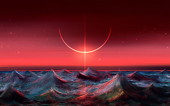 Oceal Eclipse, deviantart, artist, artwork, digital-art HD wallpaper