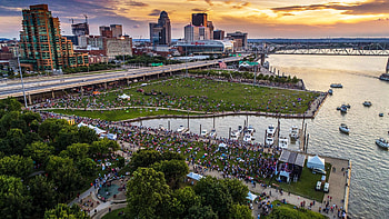 Louisville travels, Louisville waterfront park, Hargreaves Jones architecture, Louisville city HD wallpaper