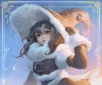 Frostbound Witch — Fantasy, fantasy, witch HD wallpaper