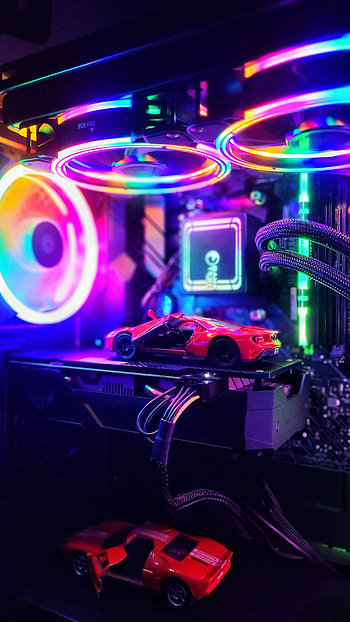 Ford Gt Rgb Gaming, Pc, green, light, Cool, gt40, aura HD phone wallpaper