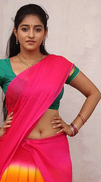 Mouryani, telugu actress, saree beauty HD phone wallpaper