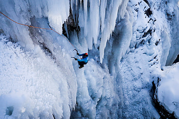 Ouray Ice Park, Ice Climbing HD wallpaper