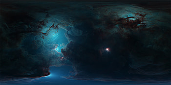 Cosmos, tim barton, blue, nebula, fantasy, space, luminos HD wallpaper