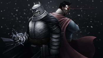 The Dark Knight Falls, batman, superman, superheroes, artwork, digital-art, deviantart HD wallpaper