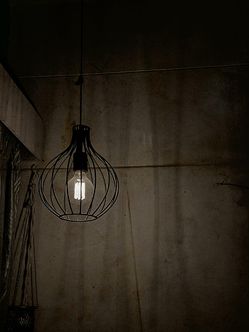 Dark, Wall, Lamp HD phone wallpaper