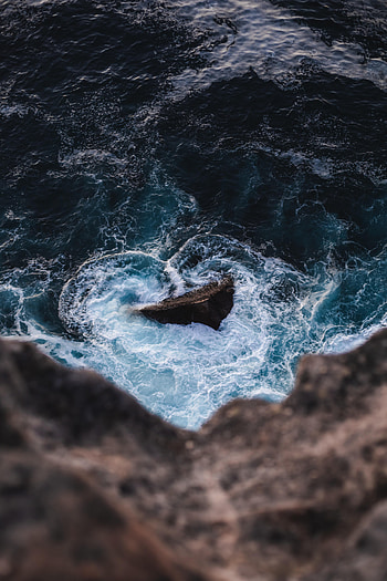 Nature, Water, Stones, Sea, Rocks, Foam HD phone wallpaper