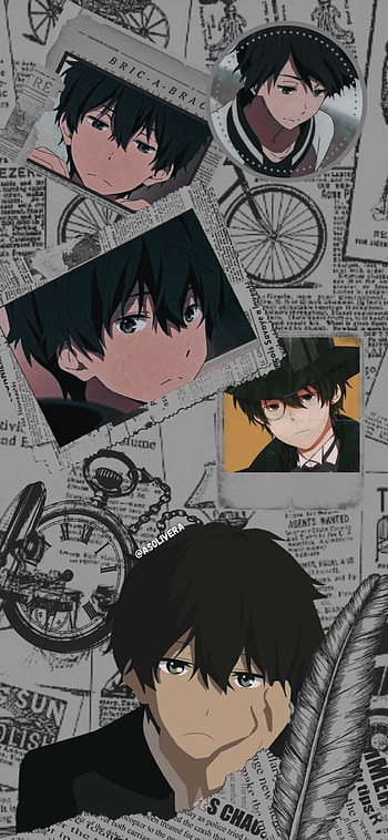 Oreki Houtarou, animeedit, orekihoutarou, animeboy, Hyouka, animehusband, manga, anime HD phone wallpaper