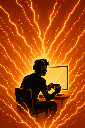 Minimalist Gaming Glow , Minimalist Gaming, gamer, video game, heads, computer HD phone wallpaper