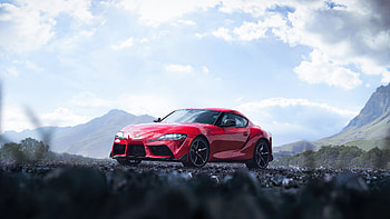 Red Toyota Supra , toyota-supra, toyota, cars HD wallpaper