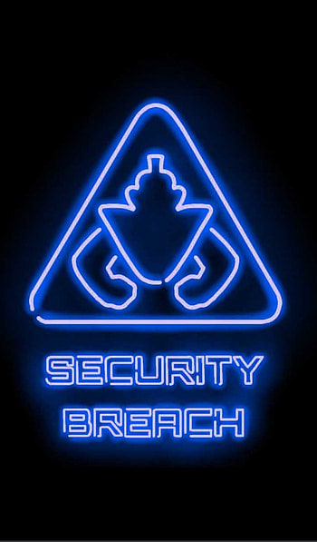 Security breach, art, neon HD phone wallpaper