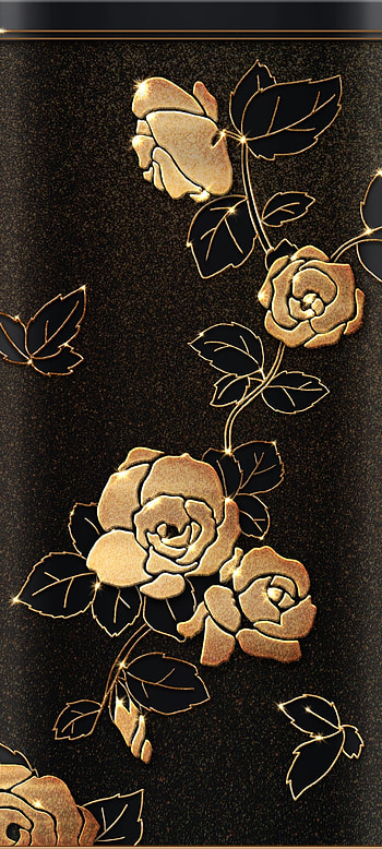 Black Gold Rose, beautiful, art, petal HD phone wallpaper