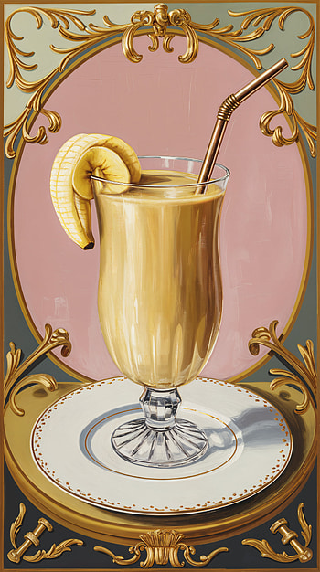 Banana Smoothie Vibes: A Perfect , drink, cocktail, glass HD phone wallpaper