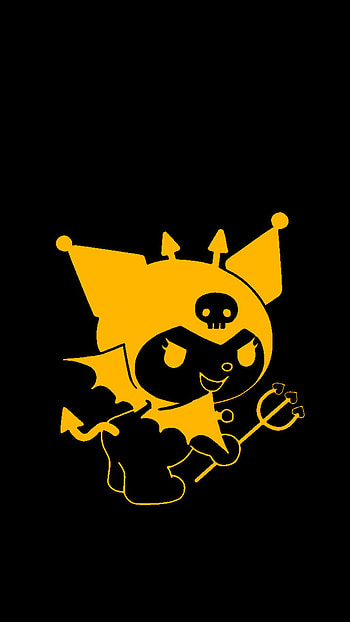 Yellow Kuromi Wp, Sanrio HD phone wallpaper