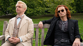 Good Omens season 2, David Tennant and Michael Sheen, Highly anticipated return, Amazon announcement HD wallpaper