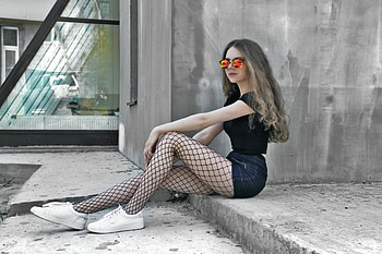 Model, shades, girl, women HD wallpaper