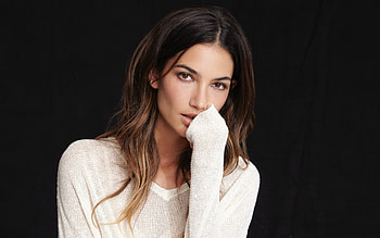 Lily Aldridge, sweater, hoot HD wallpaper