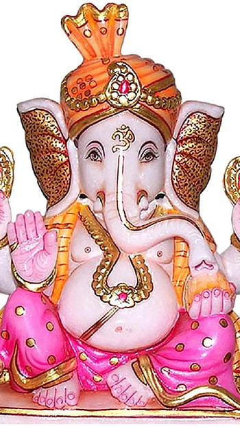 Ganesh God , Marble Statue, Ganesha HD phone wallpaper