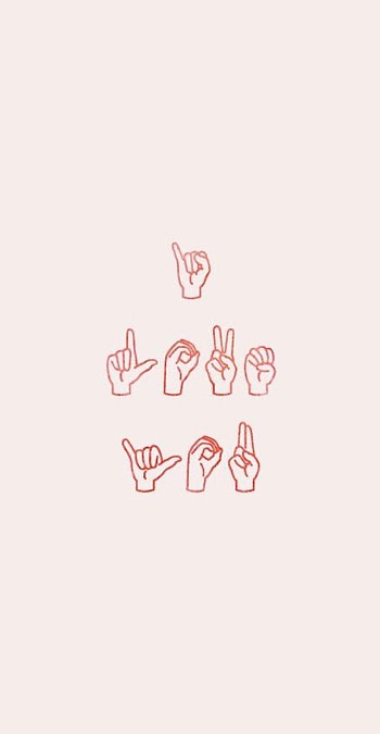 I love you, signlanguage, asl HD phone wallpaper