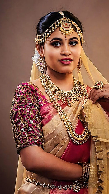 Poojitha devaraju, model, bridal HD phone wallpaper