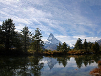 zermatt mountains view9, lakes, snow, nature, alps, mountains, forest, beauty HD wallpaper