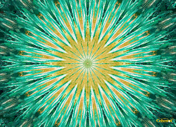 Sungreen flower, sungreen, by cehenot, art, painting, abstract, pictura, flower, green, yellow, texture HD wallpaper