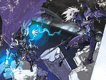 Golbez Fight, , final fantasy, golbez, anime HD wallpaper