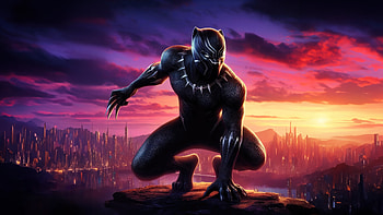 Black Panther Silent Vigil, black-panther, superheroes, artwork, artist, digital-art, deviantart HD wallpaper