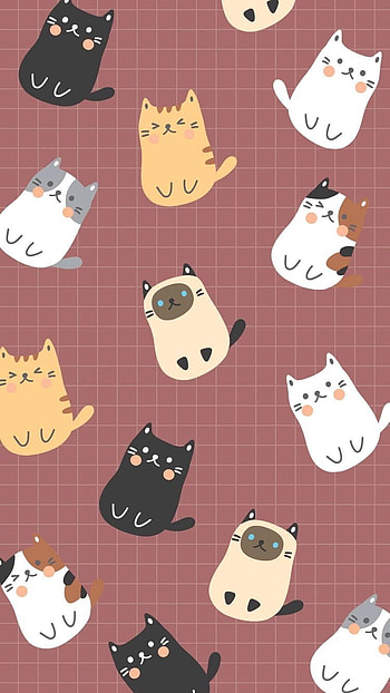 Pin de Trischell Magbuhat en CAT . Fondos de gato, Empapelado de gato, Fondo de pantalla de dibujos animados, Cat Cartoon HD phone wallpaper
